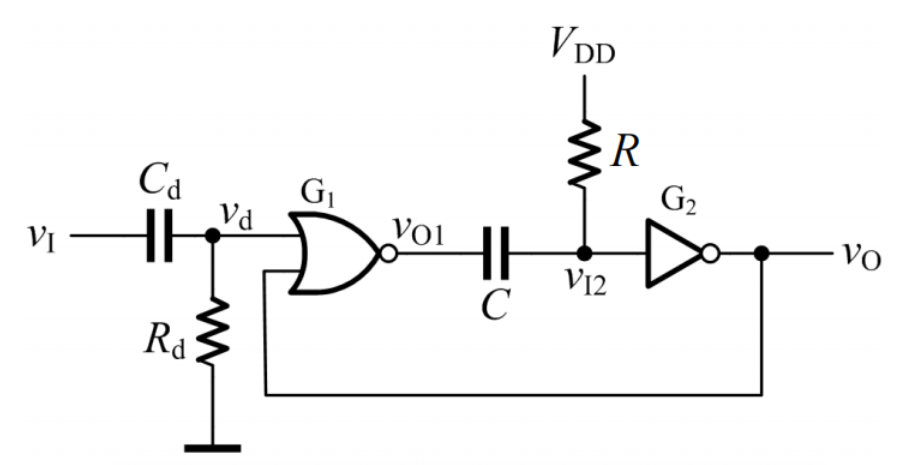 微分型单稳态电路图
